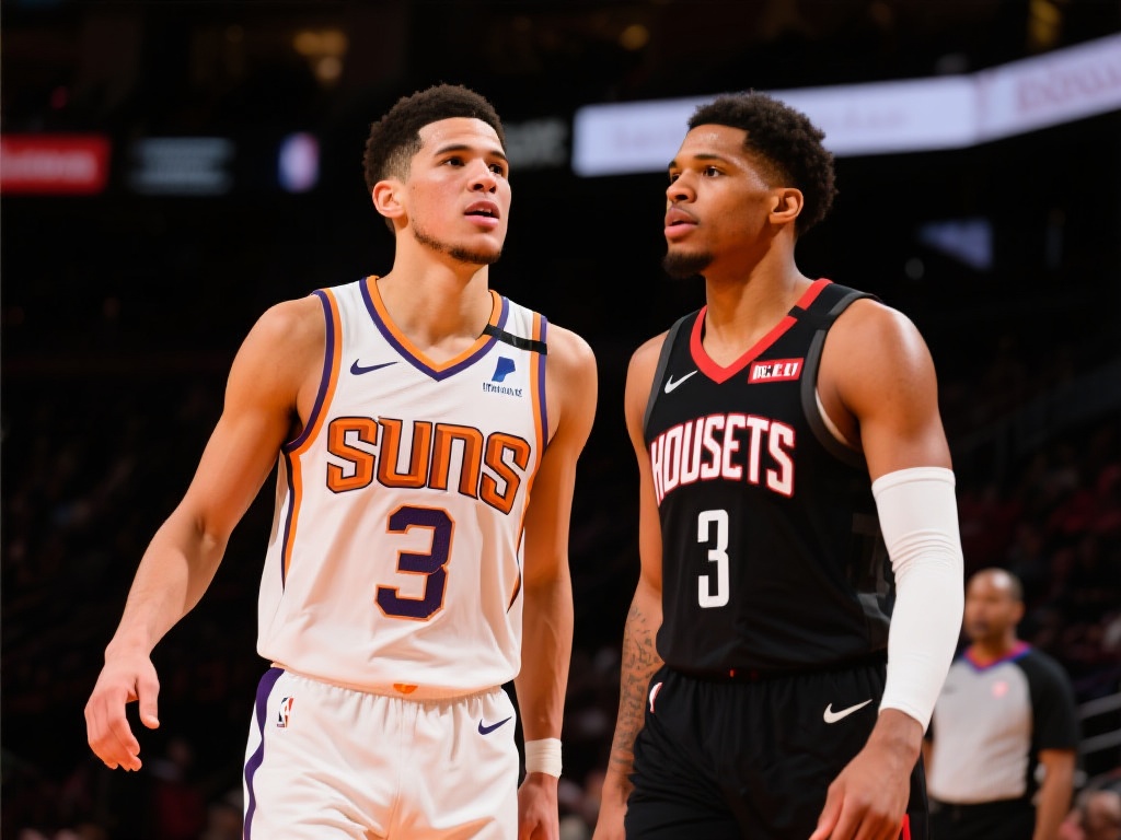 布克本季对火箭高效砍分数据亮眼